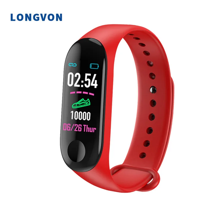 M3 Best seller Shenzhen Reloje  Inteligentes smart watch Sport fitness tracker Health monitor Smart Bracelet with user manual