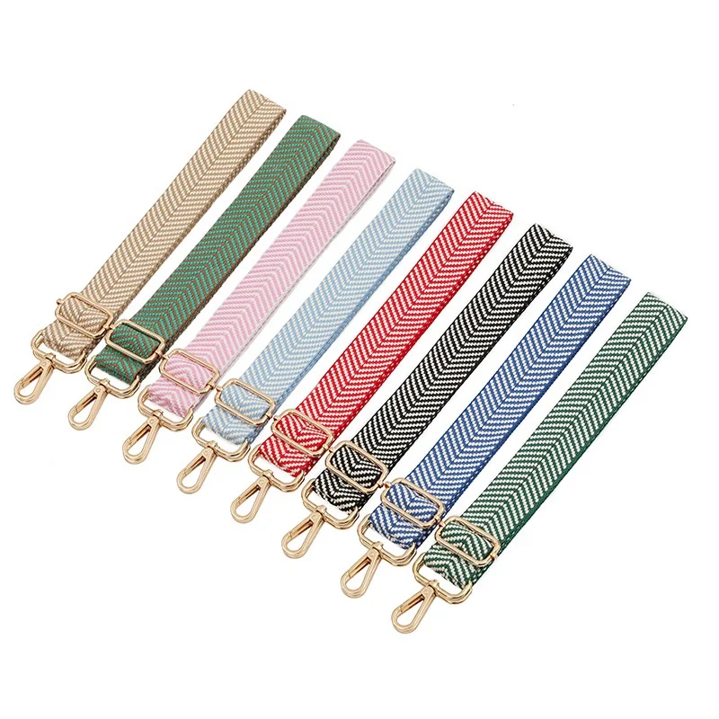 Meetee B-J2181 3.8cm*80-130cm Spot Available Direct Selling Solid Color Replaceable Shoulder Straps