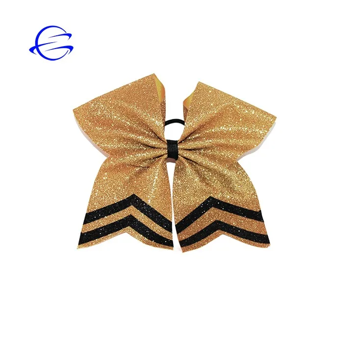 Glitter Rhinestone Ponytail Holder Sparkle Sequin Hair Bow Tie for Girls