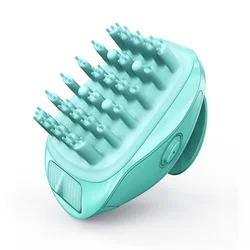 Модная щетка для шампуня и душа, мягкий силиконовый массажер для волос и кожи головы, электрическая массажная расческа