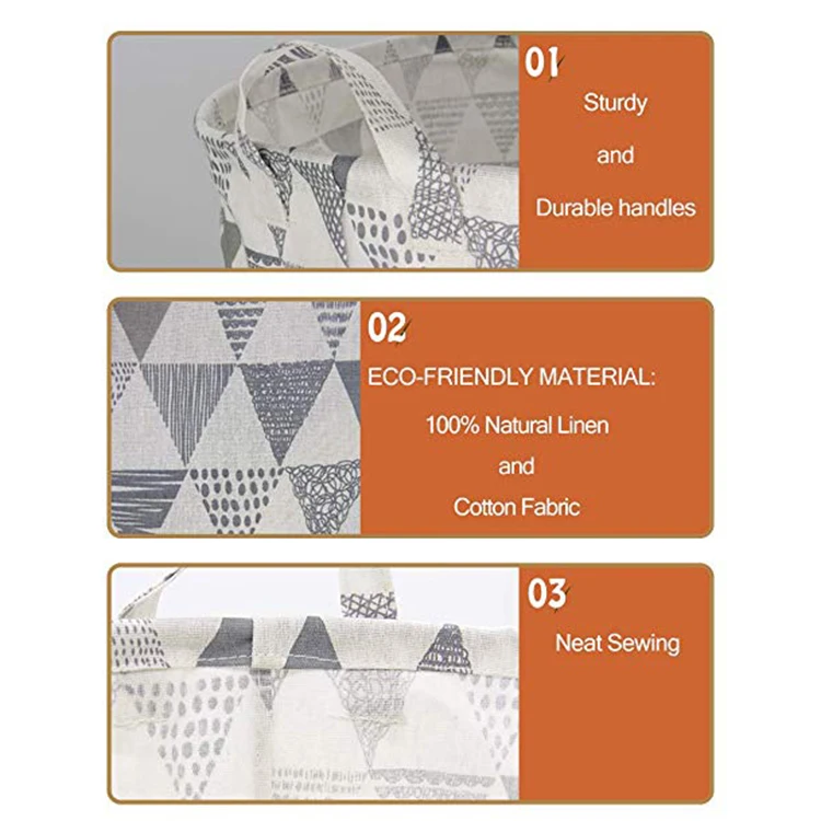 Складная холщовая корзина для белья с принтом цветной Грабер хлопковый складной принимаем индивидуальный логотип всесезонной стирки