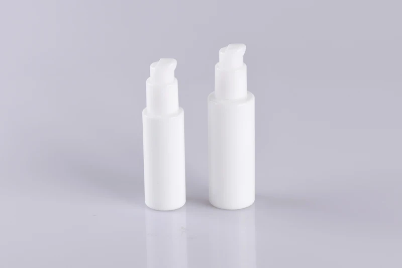 High quality white ceramic luxury glass lotion bottle cosmetic jar set 30ml 50ml 100ml 120ml