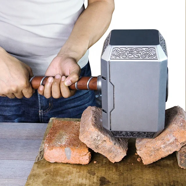 Горячая Распродажа, высококачественный молоток Тора из чистого металла 1:1 реального размера