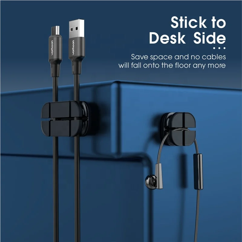 Flexible Silicone Cable Winder USB Cable Organizer Wire Cord Management Cable Clip Holder For Mouse Headphone Earphone