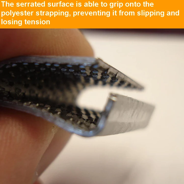 Serrated Seal metal Clip Polyester Plastic Strap Buckle  PP /PET Packing Strapping Band metal Clips