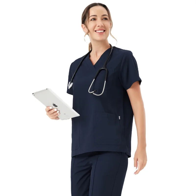 Professional Medical Scrub Uniform Top Anno Breathable Fabric Comfortable and Durable for Doctors and Hospital Staff XS Size