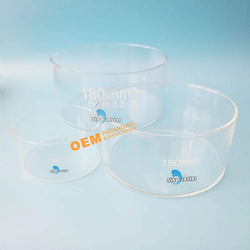 SN1173 Laboratory Equipment Petri Dishes Sterile Glass Petri Dish