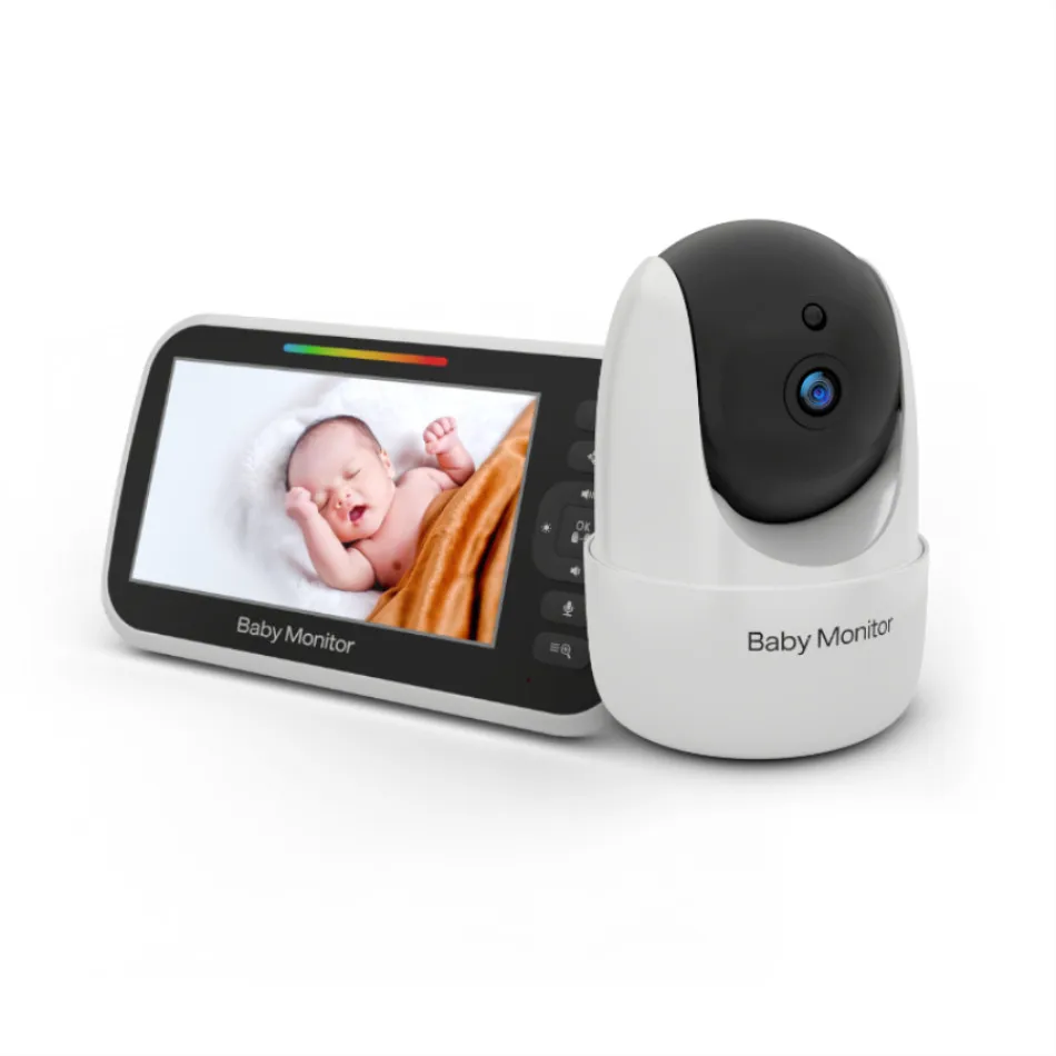 New 5.0 Inch Baby Monitor Wireless Video Nanny HD Security Night Vision Temperature Sleep Camera Baby Security