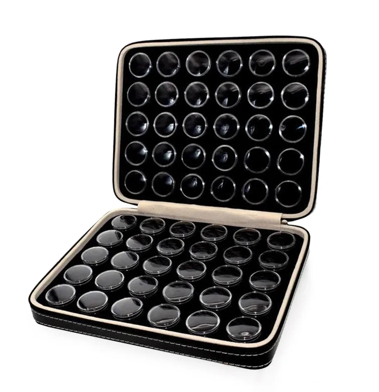 60 small round white storage gemstones show brown loose diamond ring box gemstone box display plastic gemstone box