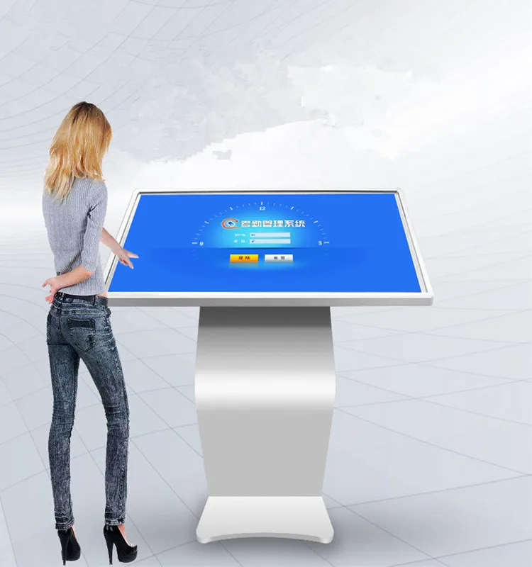 All-In-One 32 43 49 55Inch Touch Screen LCD Advertising Screen Kiosk Horizontal Interactive Digital Signage Information Display