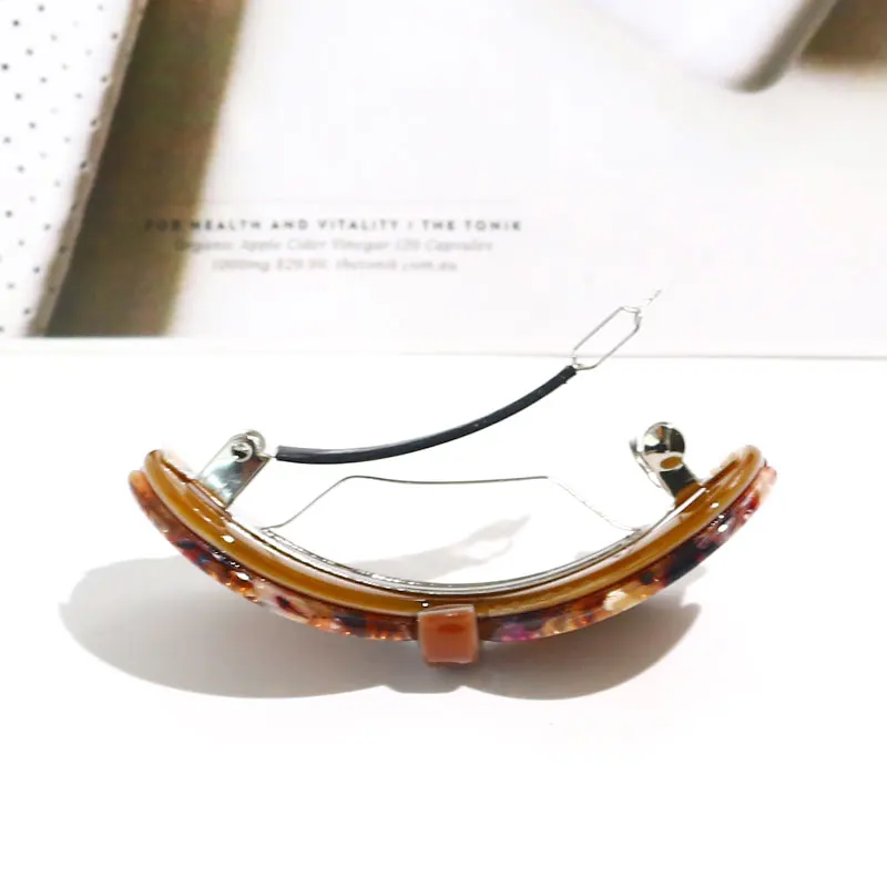 custom made classical diamond rhinestone barrette hair clips bowknot shaped design barrettes large acetate hair clips