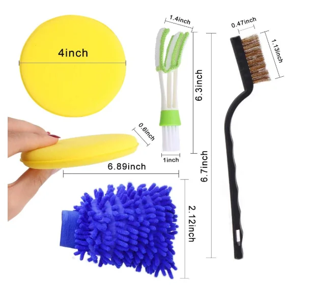 13Pcs Detailing Brush Set Car Detailing Kit for Auto Detailing Cleaning Car Motorcycle Interior Air Vents