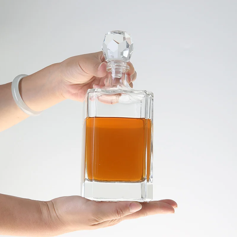Low Price Super Flint glass bottle customize style with Tequila Liquor Rum Whisky bottle