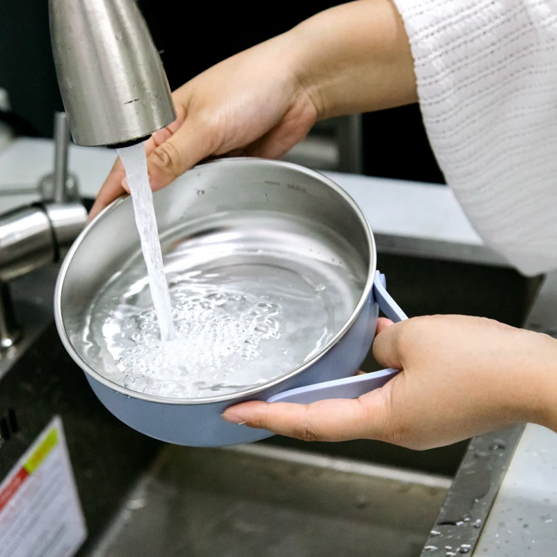 2024 Christmas Black Friday 2 in 1 New Dog Bowl feeder 30 oz Stainless Steel Pet Feeding Dog bowl with silicon lid bowl