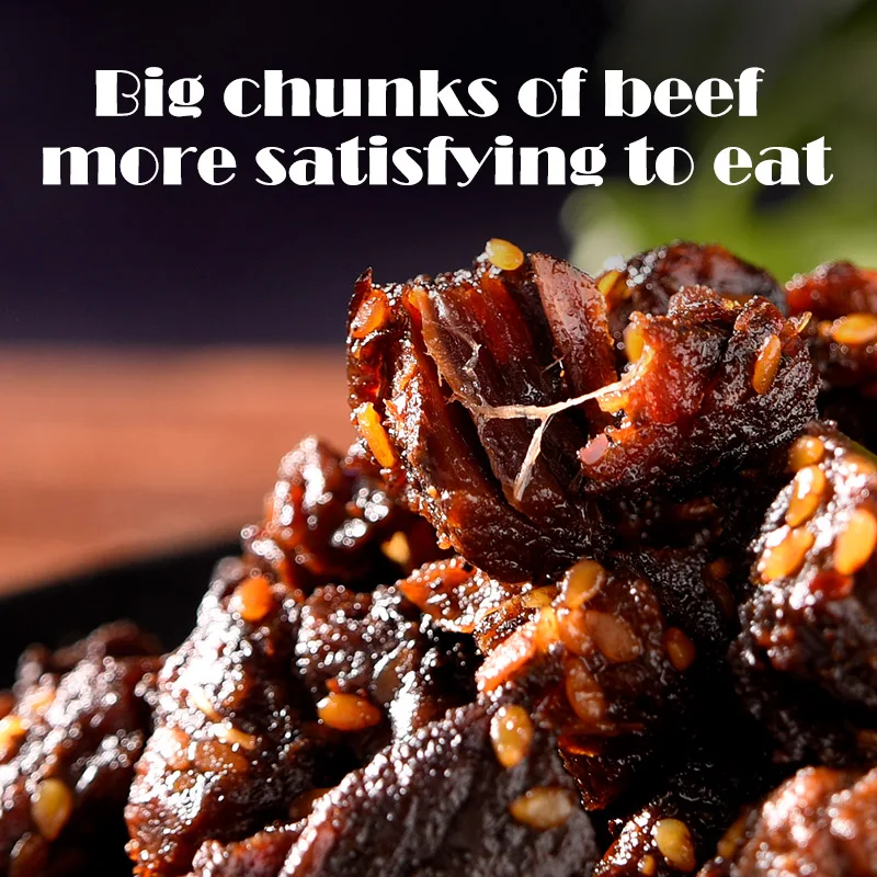 500g Bulk Snacks Chinese Instant Food Meat Products Snack High Protein Beef Multi flavored