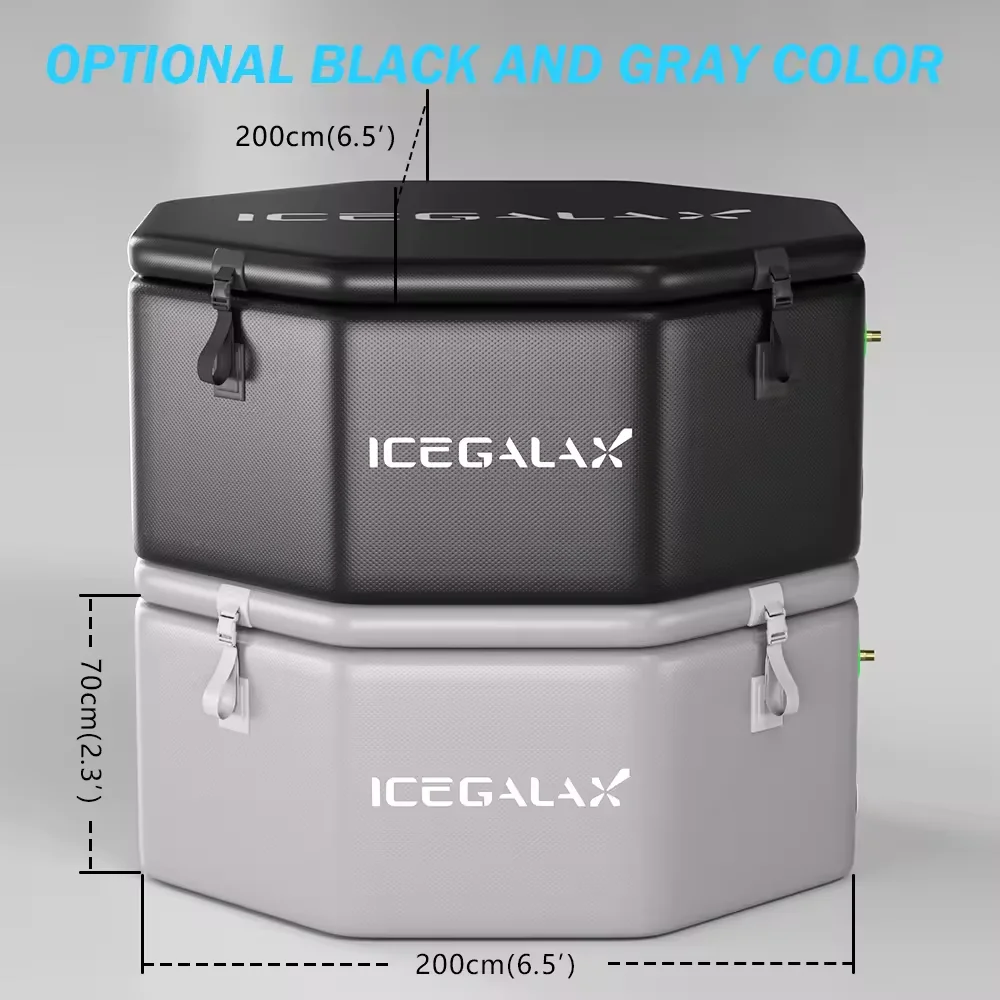 ICEGALAX Спортсмены восстановления портативный ледяной воды ванна ПВХ надувные холодные погружной ванны с холодильником