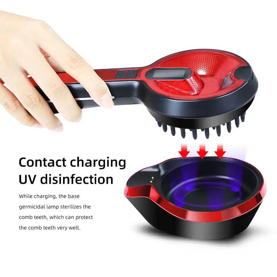 650nm Infrared Light Comb For Hair Loss Treatment Applicator Liquid Guide Laser Hair Comb For Hair Growth