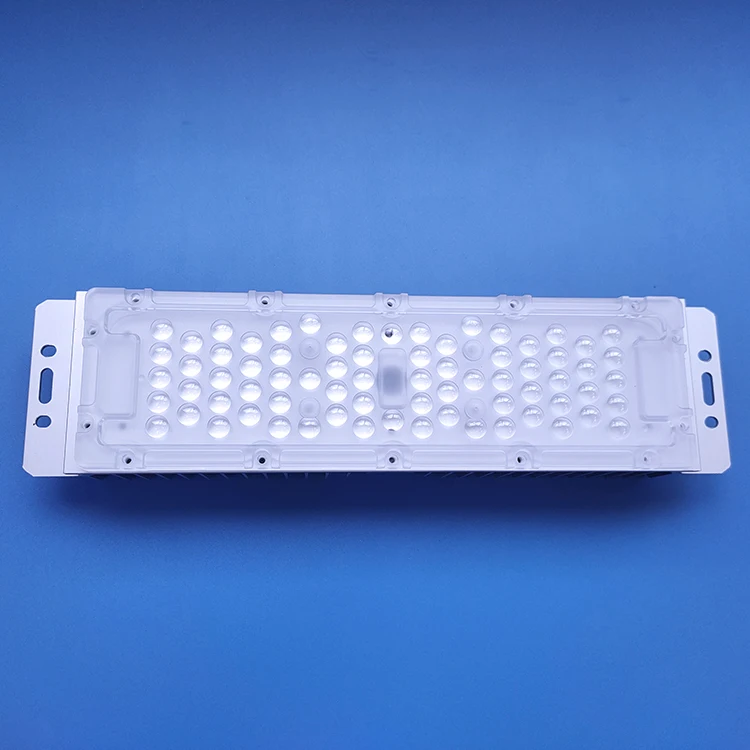 outdoor optical 72w PC material plano-convex 70x140 degree smd 3030 led street light lens