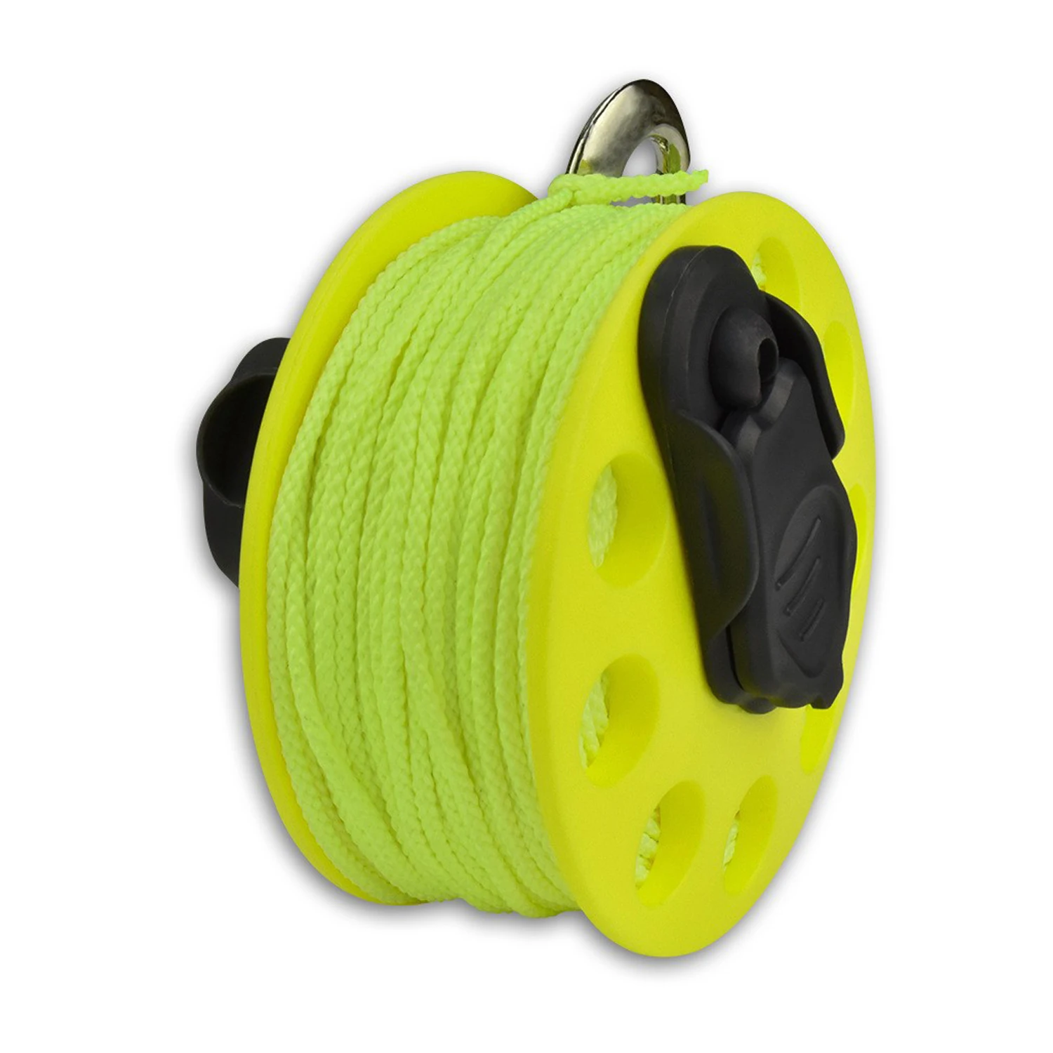 30M Scuba Diving Spool Finger Reel with Stainless Steel Double Ended Hook SMB Tech Snorkeling Equipment Cave Wreck Guide Line