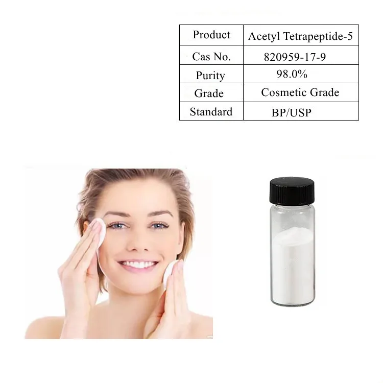 Cosmetic Grade Eyebag Treatment Peptides  Acetyl Tetrapeptide-5  CAS 820959-17-9 Acetyl Tetrapeptide-5 Powder 98.0%