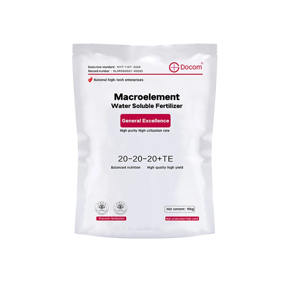 Экологичное 100% водорастворимое удобрение NPK 20-20-20 удобрение сбалансированное питание NPK листовое удобрение