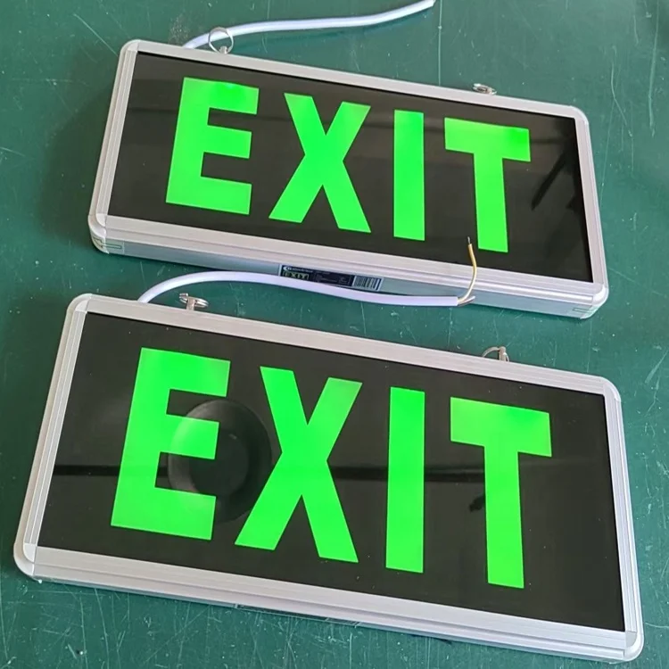 180minutes emergency time 3W LED Emergency Exit Sign Light project lighting solution Exit Sign right lef Emergency Light