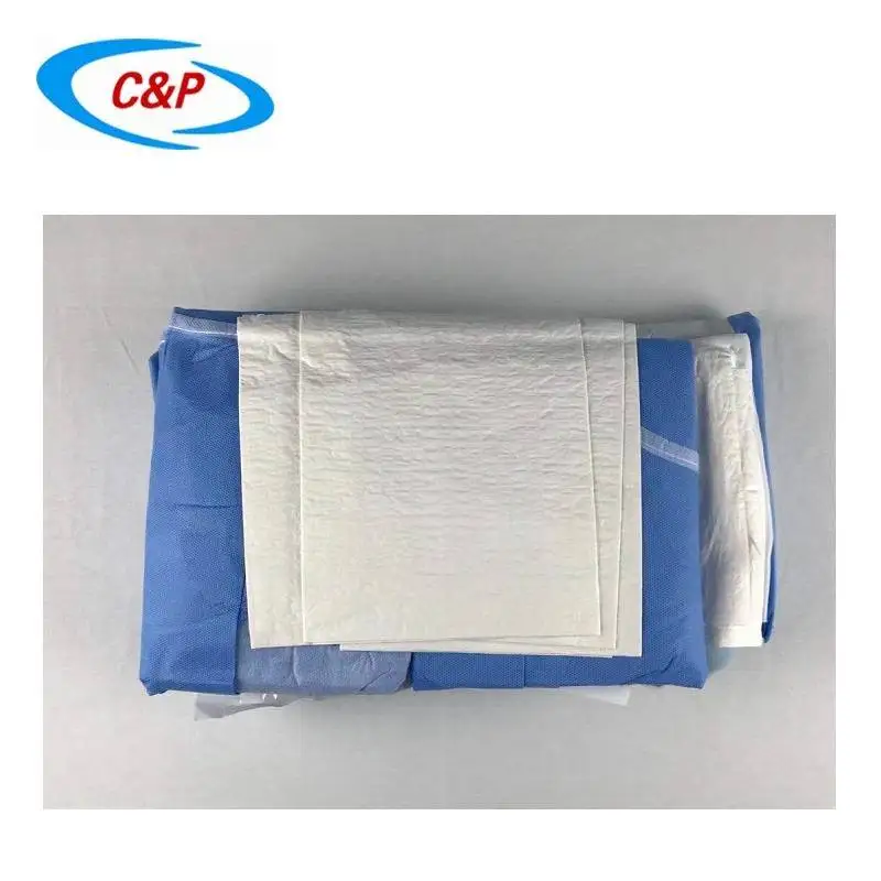 Medical Consumables SMS Non woven Disposable Cesarean Section Surgical Drape Pack With CE ISO13485 Approved