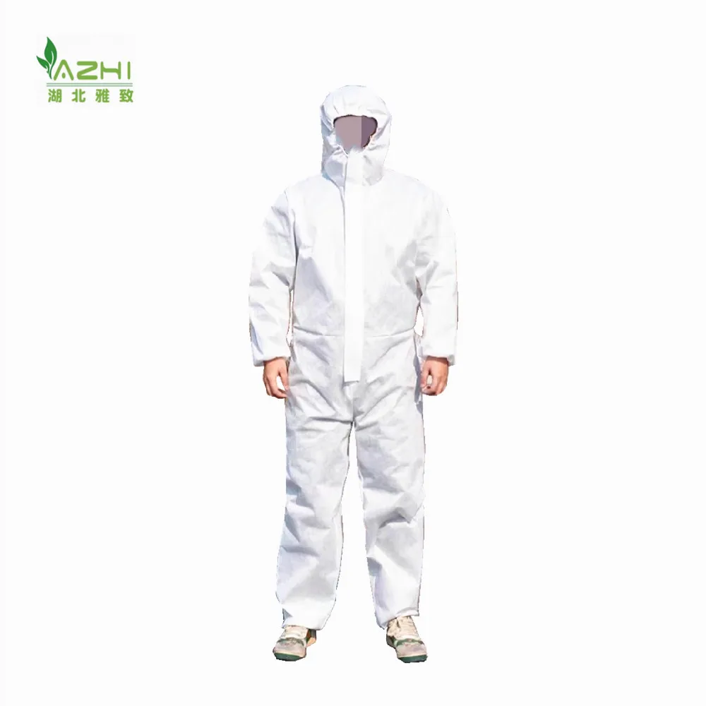 Type 5B/6B Module B coveralls PPE  manufacturer wholesale OEM PP/SMS/PP+PE/Microporous disposable protective clothing