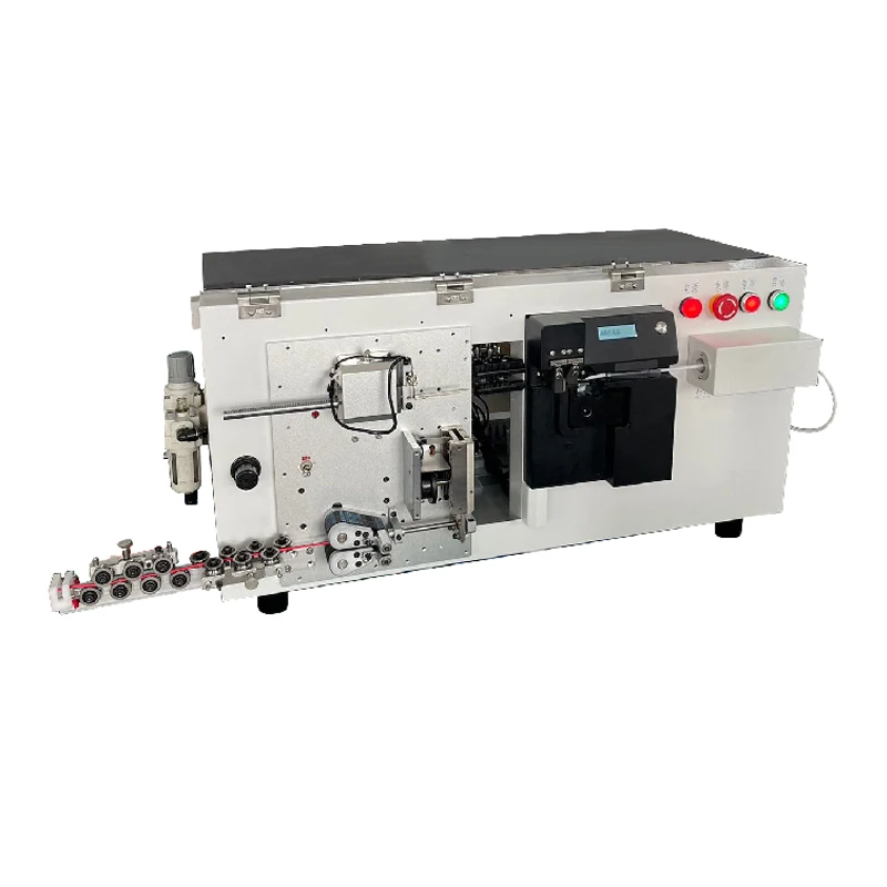 Fully automatic Inserting Number Code Tube machine wire cable cutting stripping crimping marking machine