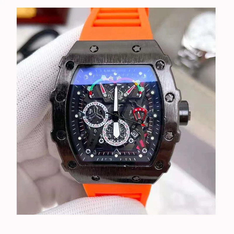 Hiphop New Luxury top Brand Quartz Automatic Date milles Male Clock quartz Men name brand wrist branded watches for boys