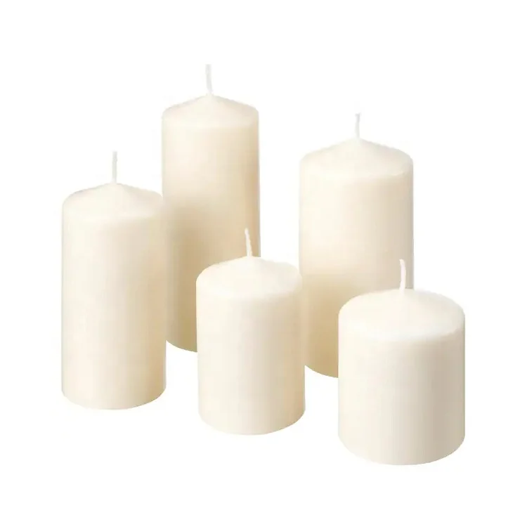 Fushun Junda  candle making supplies candles pillar candles white