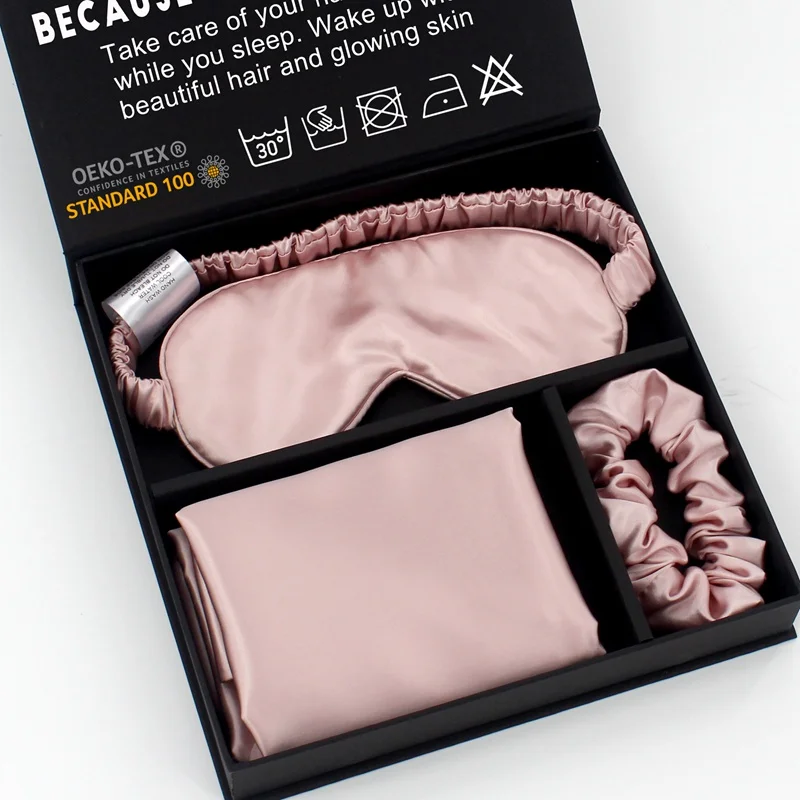 100% Mulberry Silk Pillowcase With Gift Box Natural Silk Pillow Case With Oeko Certificate