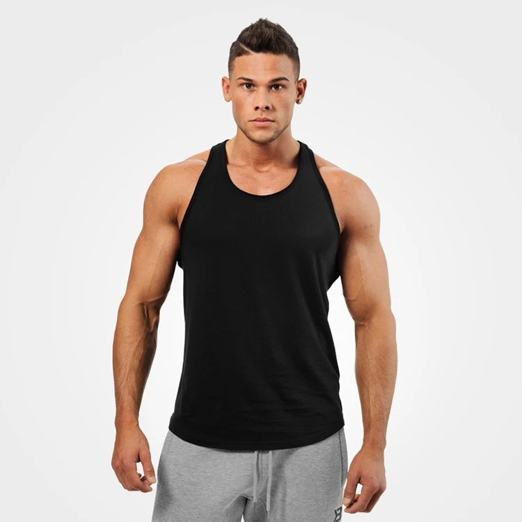 High Quality Custom Logo Sleeveless Men Bodybuilding Fitness Gym Tank Top Workout Sport Gym Vest