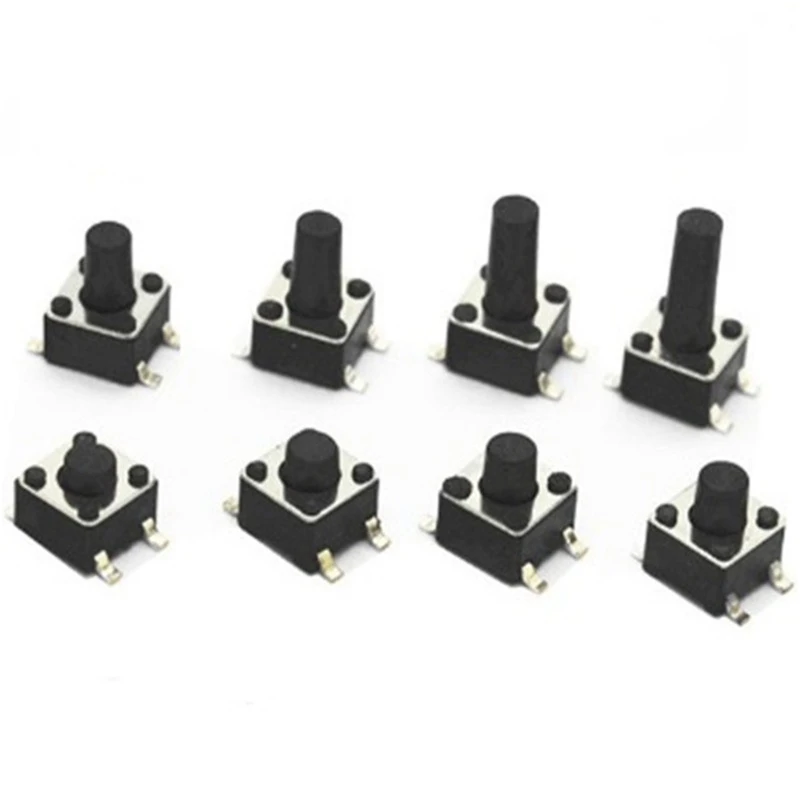 Factory Sale Micros Push Button Switch SMD PCB 4Pin 6X6 Tactile Switch