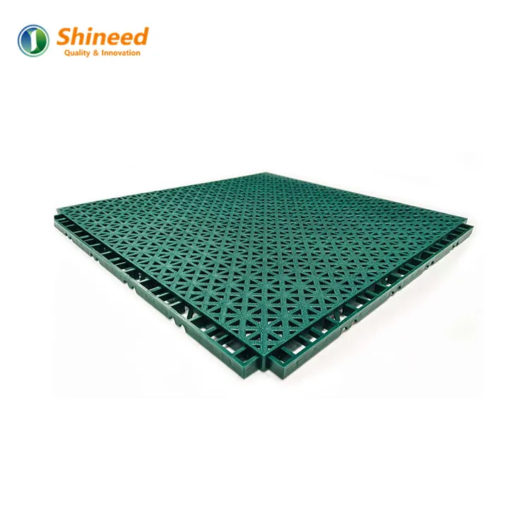 Anti-Slip Inter lock Plastic Tiles Fiba Basketball Floor Multifunctional Sports Floor Tiles Tennis Court Inter locking Tile