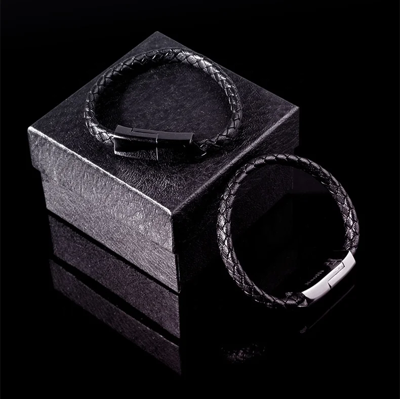 Fashionable Creative Bracelet Data Cable Wholesale Fast Charger Micro USB Black for Mobile Phone