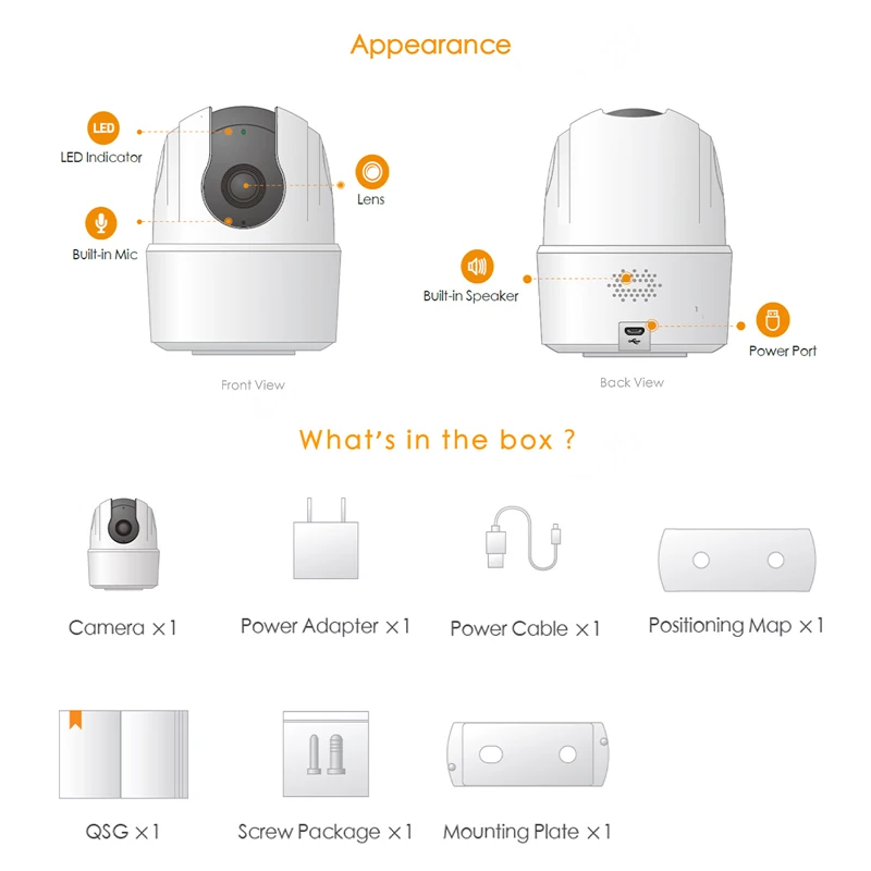 Imou IPC-TA22CP Ranger 2C 1080P Wifi IP Camera Imou Wireless 360 2MP Baby Monitor