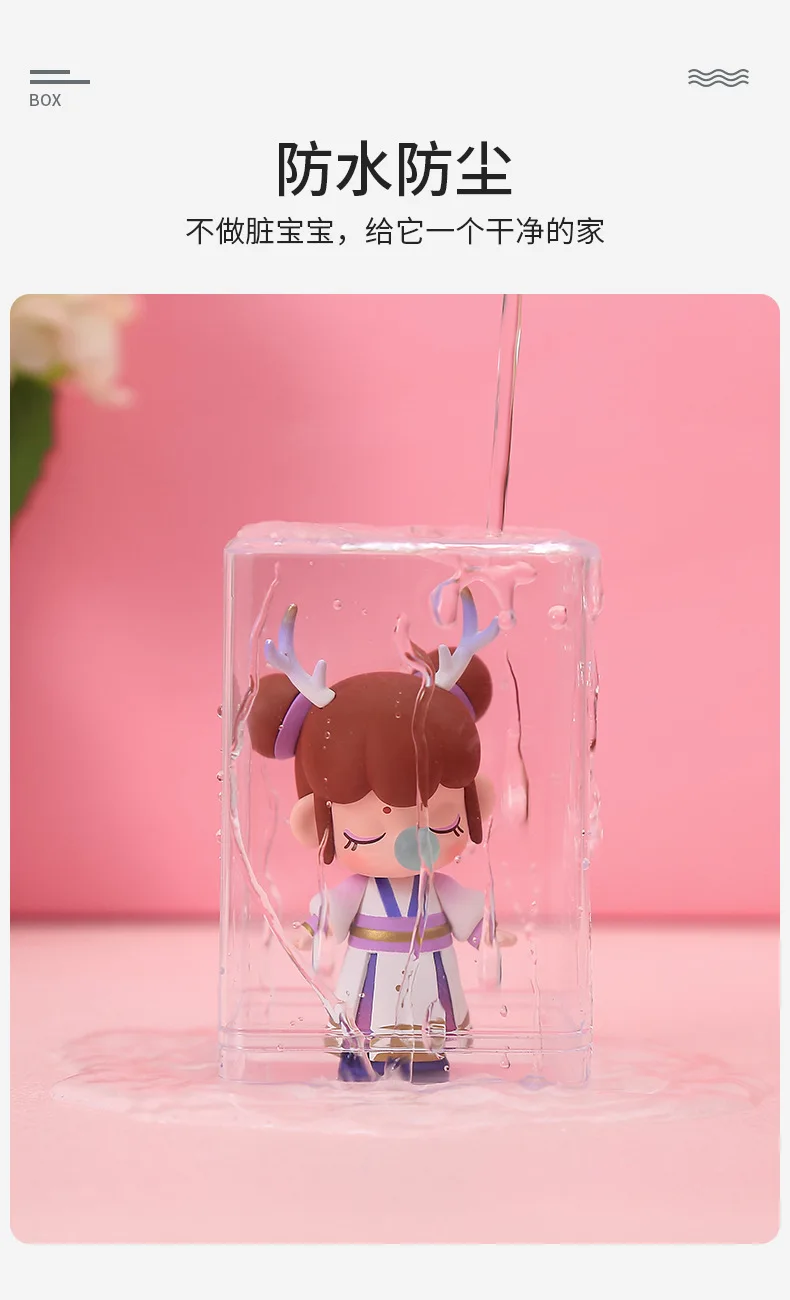 Dust proof Stackable Acrylic garage kit organizer model toy doll storage box clear container transparent display cabinet case