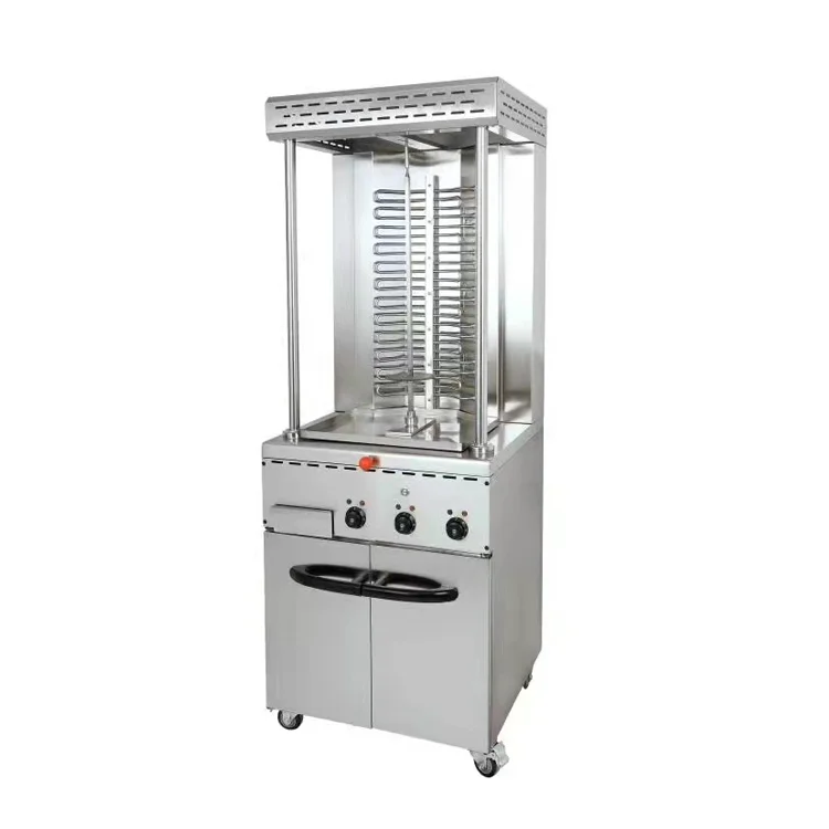 Professional Kitchen Baking Equipment Electric Shamwar  Grill With Cart  Removable Grill With Drawer for Snack Shop