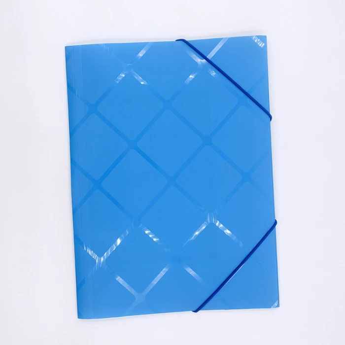 Office School Plastic Letter Size A4 Elastic Cord Closure File Folder Organizer
