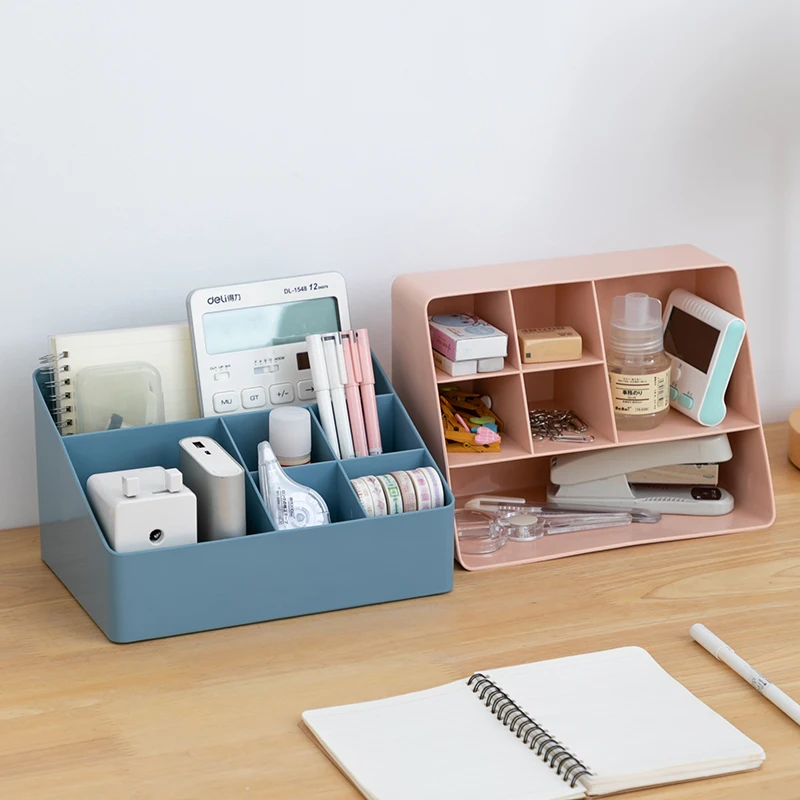 Wholesale Multi-Function Plastic Desktop Storage Box For Sundries Office Desk Stationery Organizer