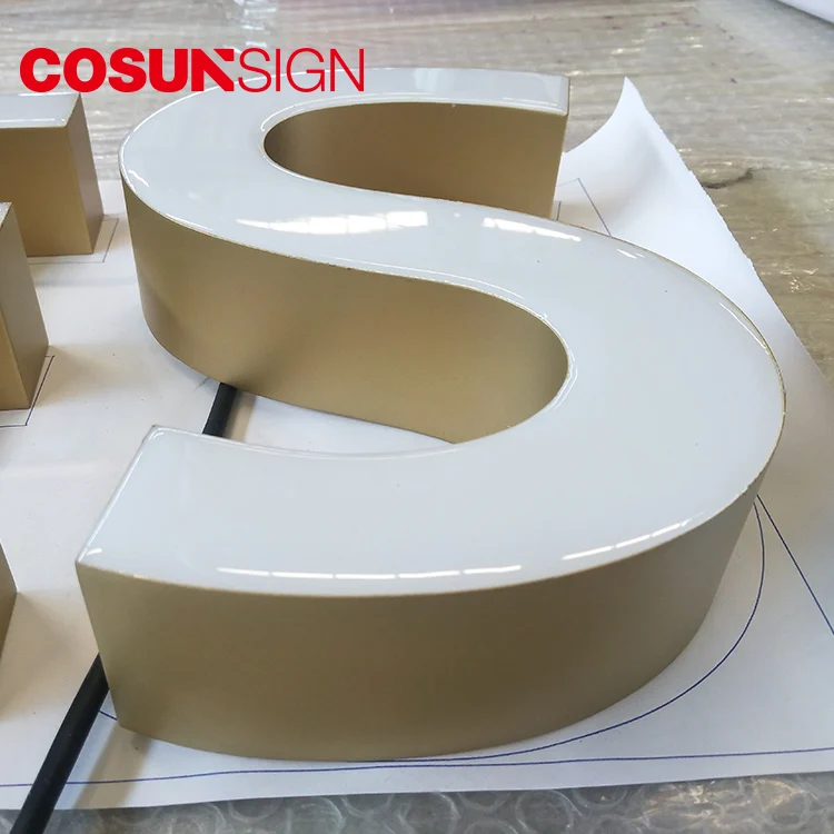 fronlit resin epoxy sign letters, chain shop indoor advertisement equipments, resin letters