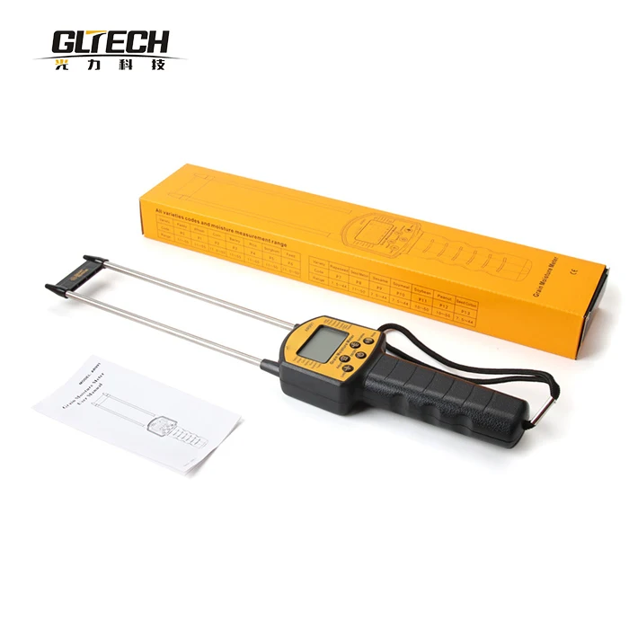 GLTech Digital Vegetable Seed Moisture Meter Seed Rice wheat corn barley sorghum pellet feed Moisture Meter