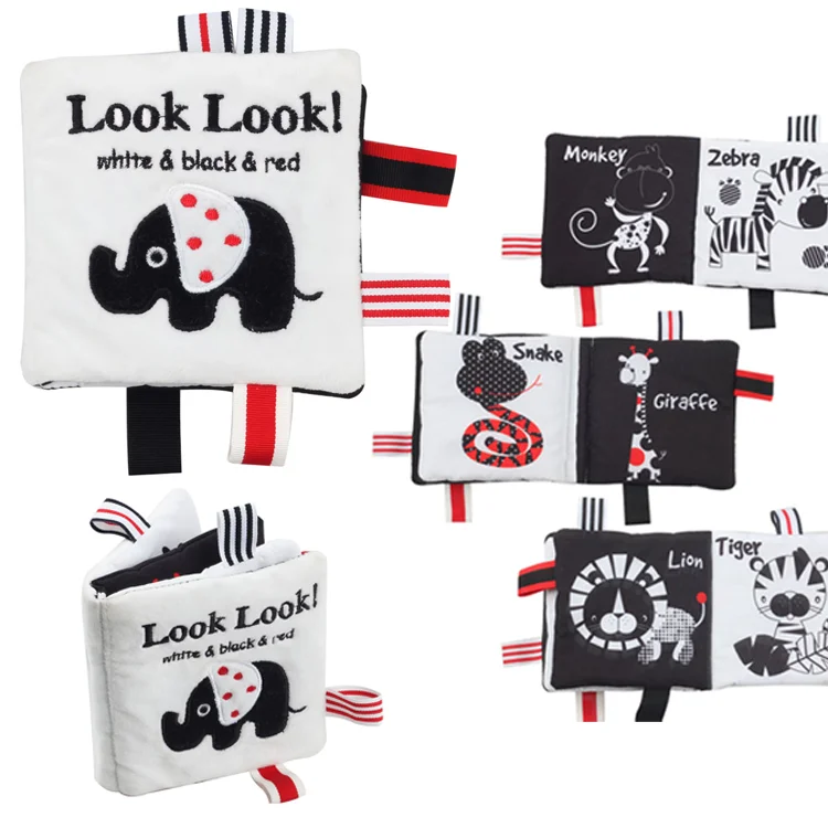 Black and White Baby Cloth Book