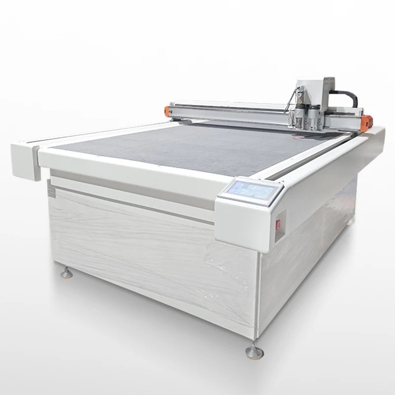 1625 Auto Feeding Cnc Vibration Knife Cutting Machine Band Knife Fabric Binding Cutting Machine