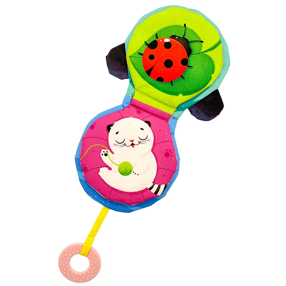 Обучающая Мягкая тканевая книга Esummi Eraly с прорезывателем в форме круга для детей креативная вдохновляющая книжная печать