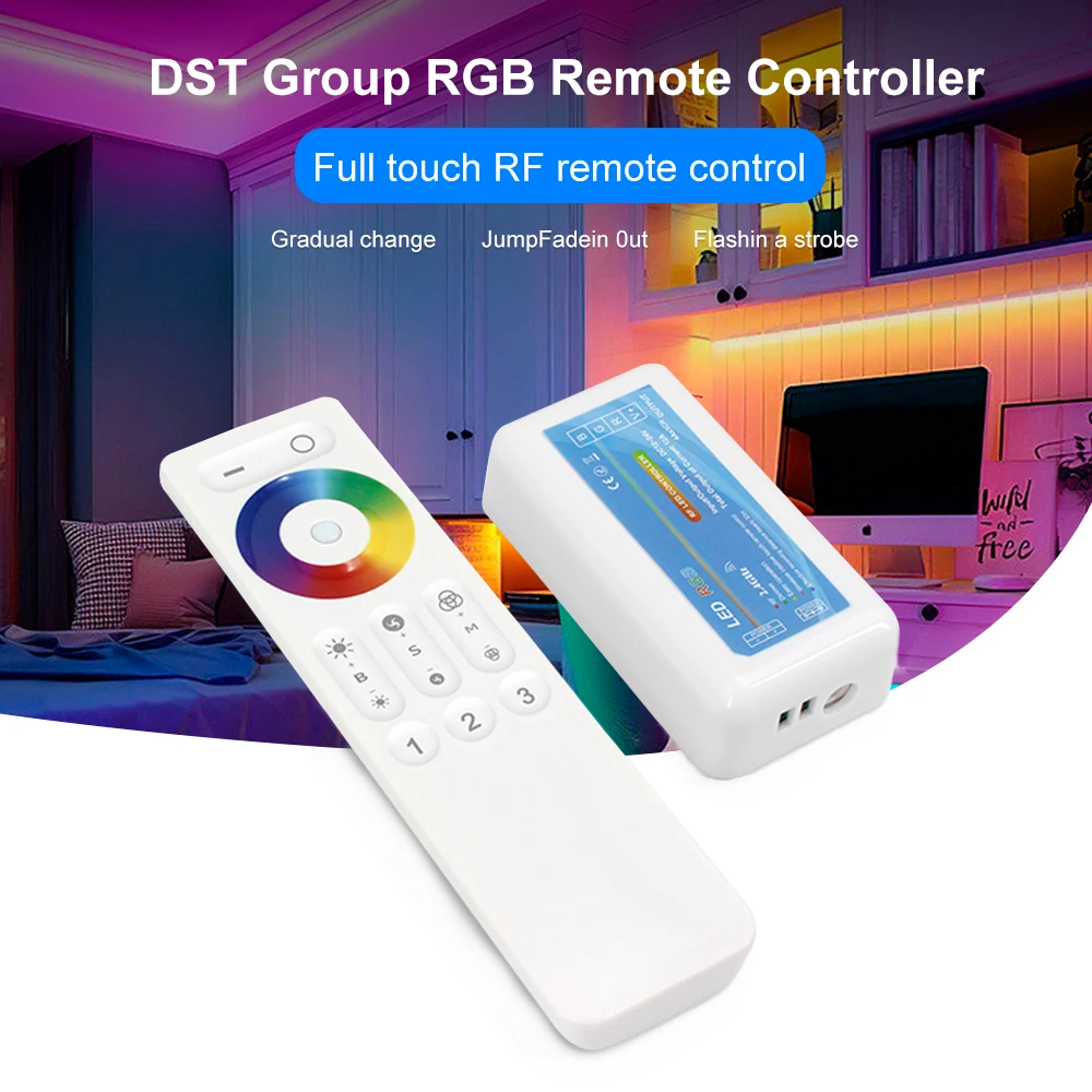 DC12-24V RGBW RGB CT двойного цвета одного 2 4 г 3 зоны сенсорный пульт дистанционного управления светодиодный диммер