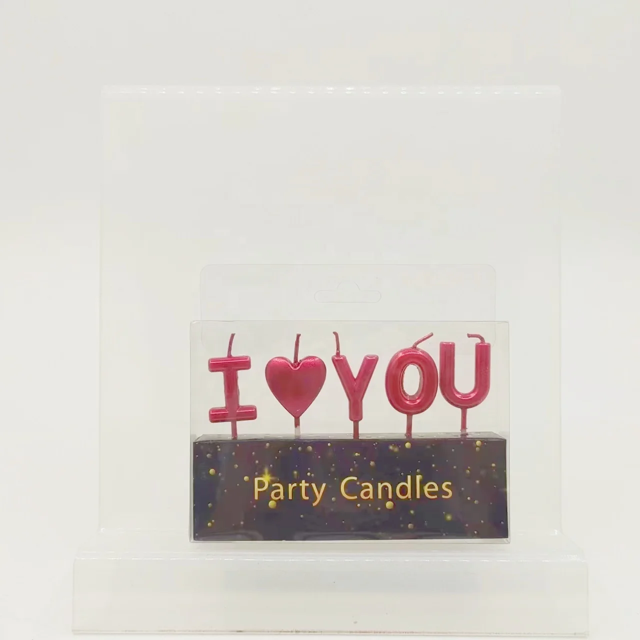 Hot Selling cotton wick molds letter shaped birthday candle for mothers