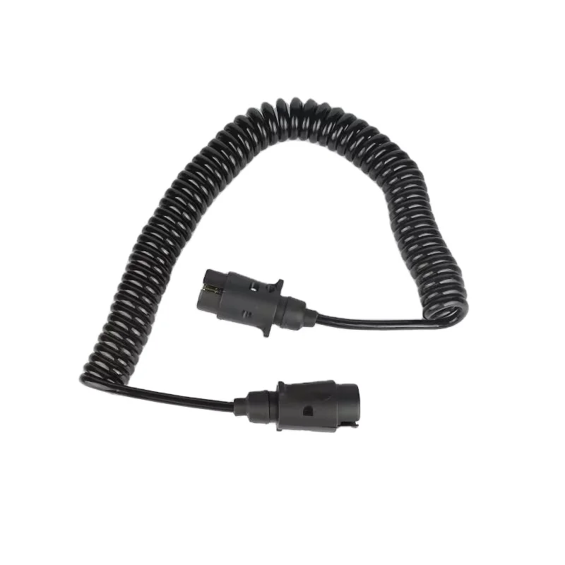 7-core leather sheath plug spring connection cable Truck 12V power supply 7-pin connection plug JH020-2