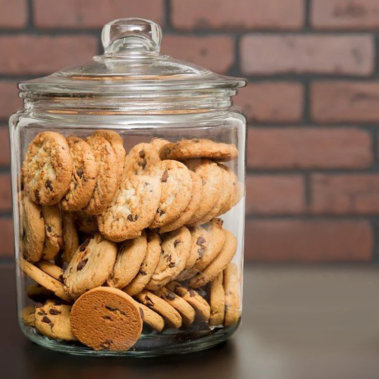 Wide Mouth Cookie Glass Jars spice Jars for Candy Glass Canisters for Kitchen Storage Organization
